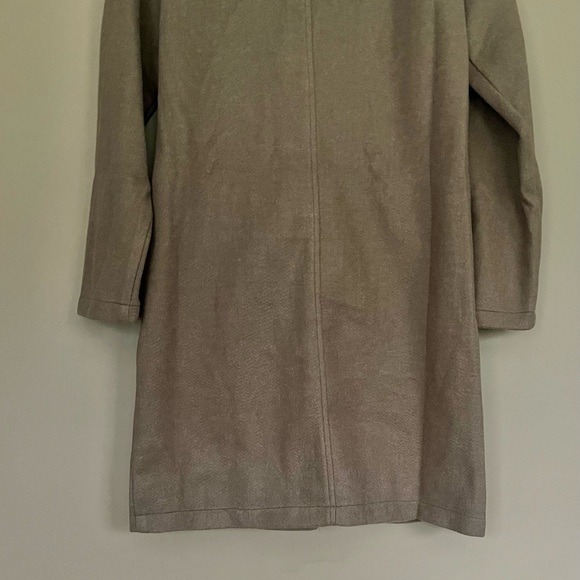 {Hem & Thread} Hooded Trench Coat in Brown & Grey - Womens Small - NWT - Picture 7 of 11
